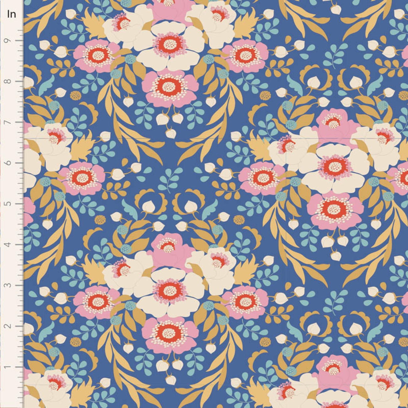 Tilda Patchwork Stoff Baumwolle - Jubilee - Anemone Blue